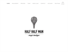 Tablet Screenshot of halfhalfman.com
